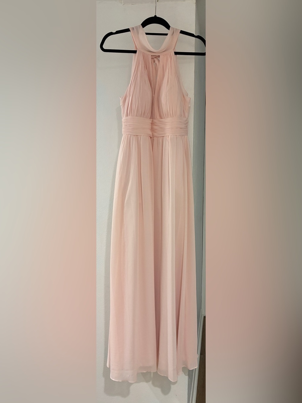 Azazie Camella Rose Petal Pink Maxi Dress